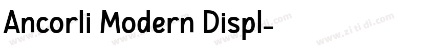 Ancorli Modern Displ字体转换